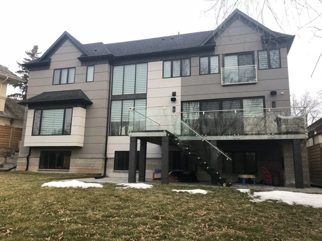 Stucco Finished Wall Surface On Exterior Property
