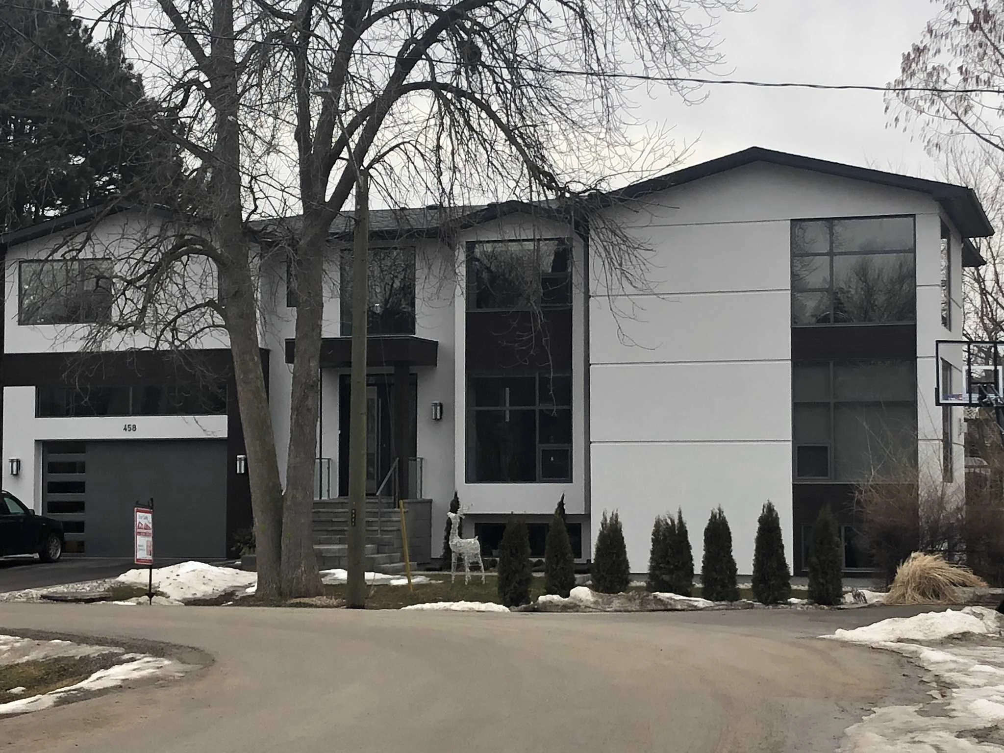 Exterior Building Wall With Stucco Layer Finish