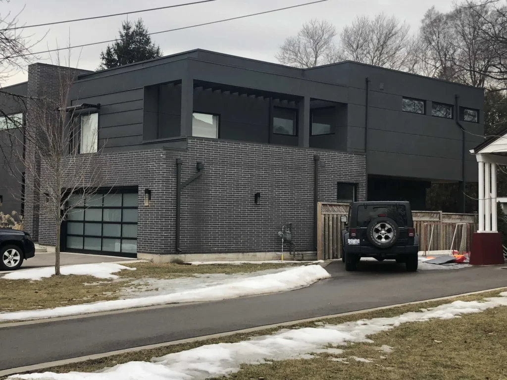 Stucco Exterior Finish With Smooth Surface Texture