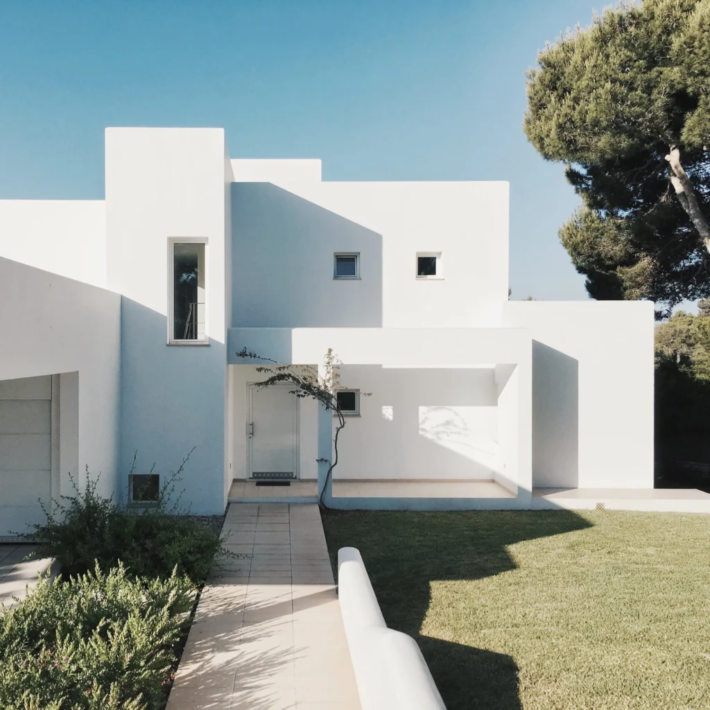 Professional Stucco Team Working On Exterior Finishing Project