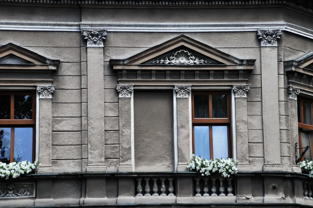 Stucco Surface On Exterior Structure