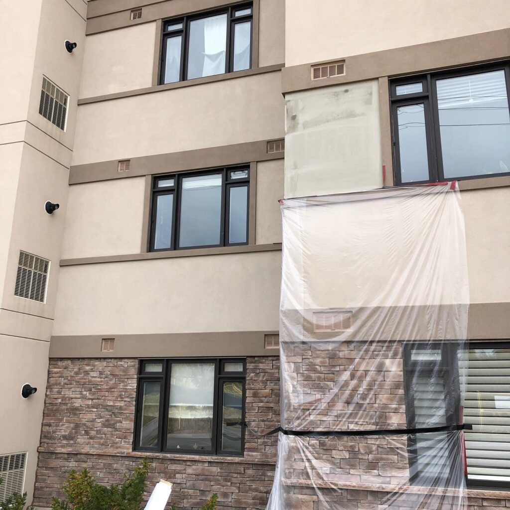Stucco Wall Texture On Building Exterior