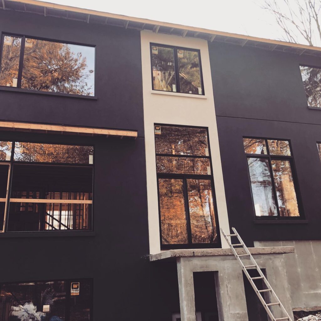 Stucco Exterior Finish On Building Wall