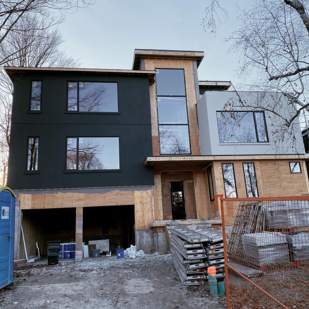 Exterior Wall With EIFS And Stucco System