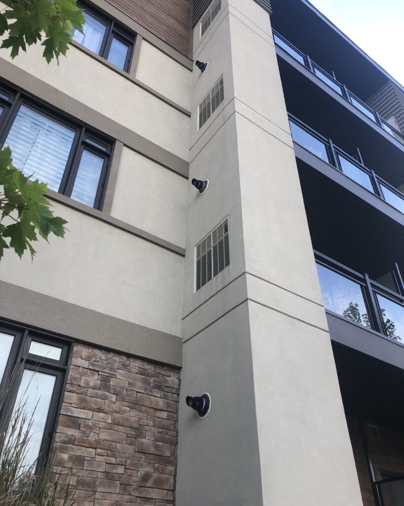 Stucco Coated Exterior Wall Surface