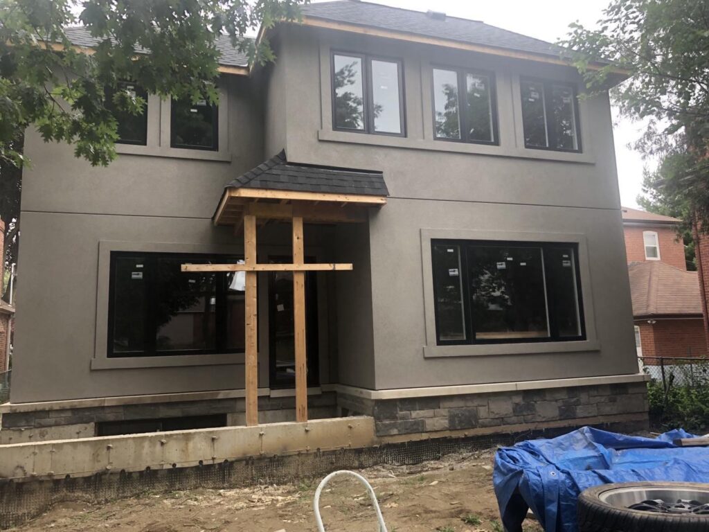 Stucco Surface On Exterior Structure
