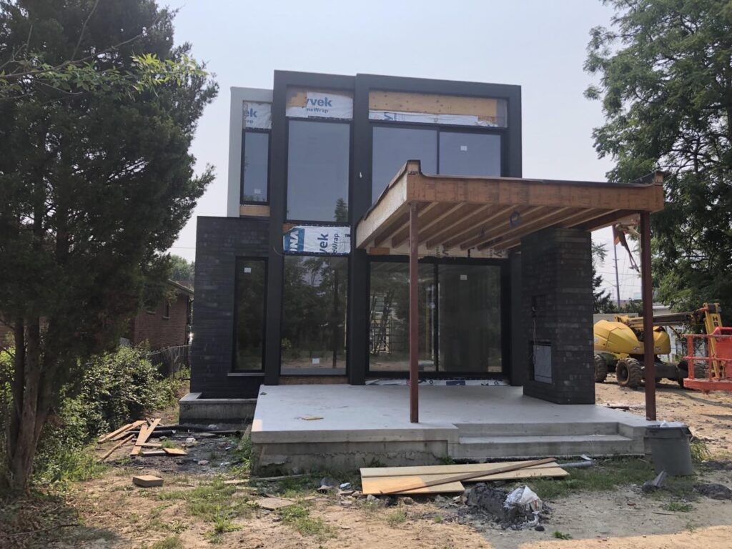 Exterior Wall Finished With Stucco