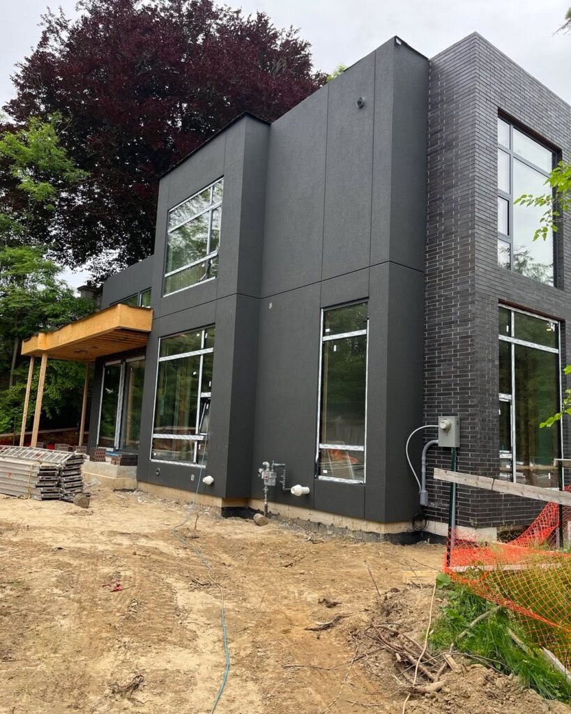 Exterior Wall Covered With Stucco