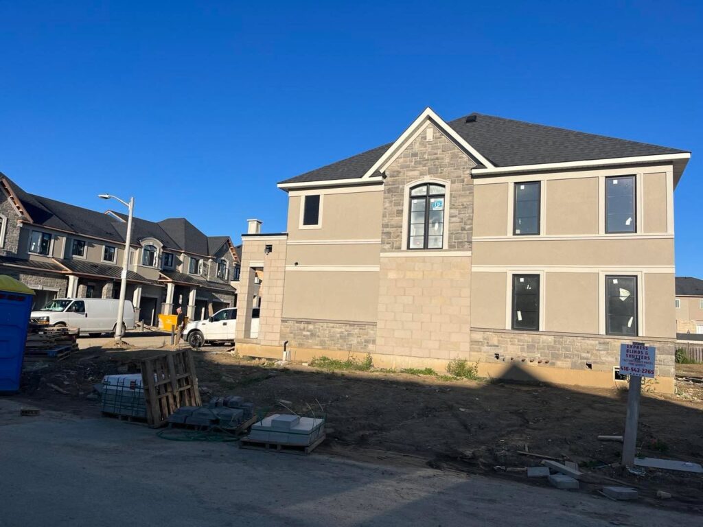 Stucco Surface On Exterior Building Wall