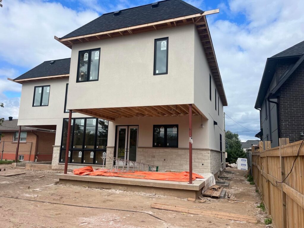 EIFS And Stucco Coating On Exterior Wall