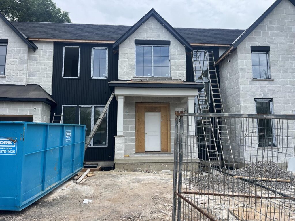 Stucco Exterior Application On Building Wall