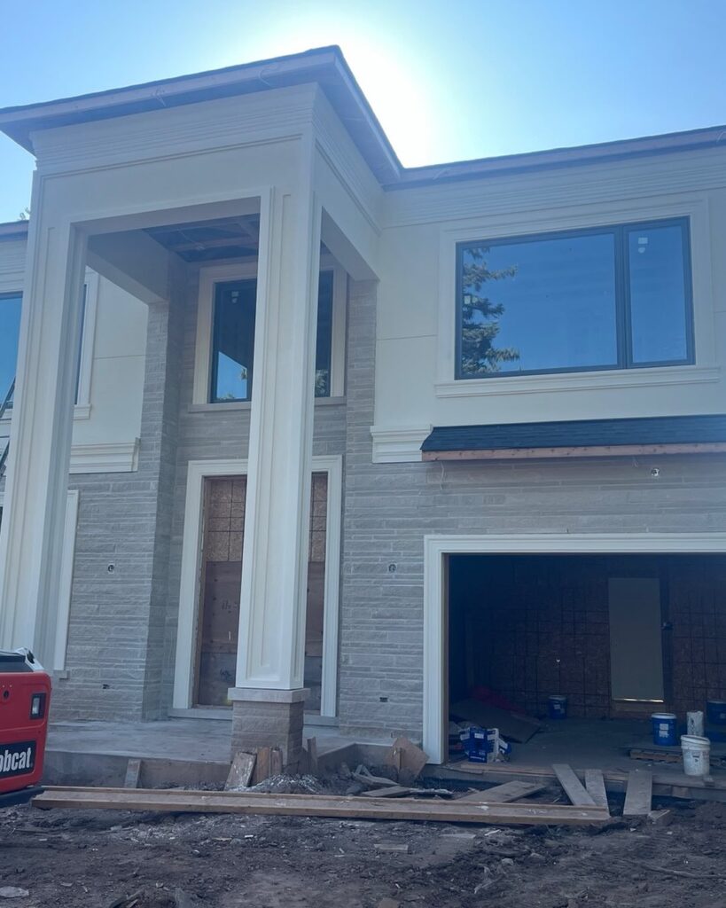 EIFS And Stucco Coating On Exterior Wall