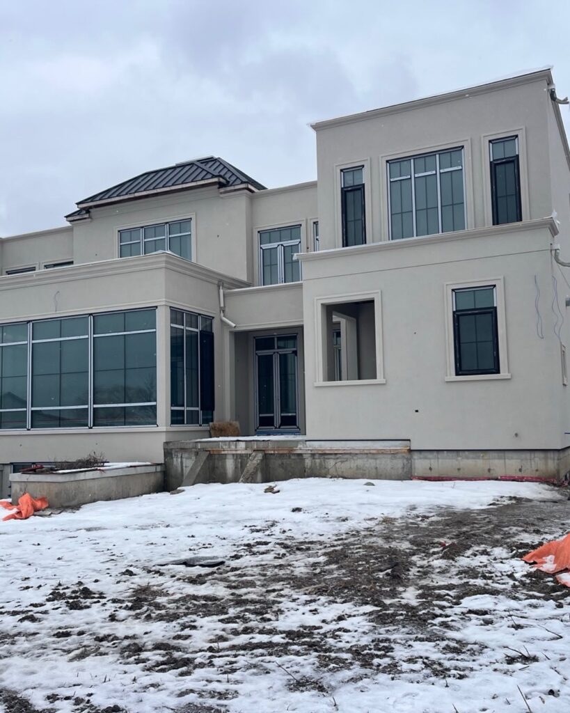 Stucco Wall Finish On Exterior Structure